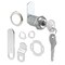 Prime-Line Drawer and Cabinet Lock, 1-1/8 in., Diecast, Stainless Steel, 13/16 in U 9945KA - alternate 1